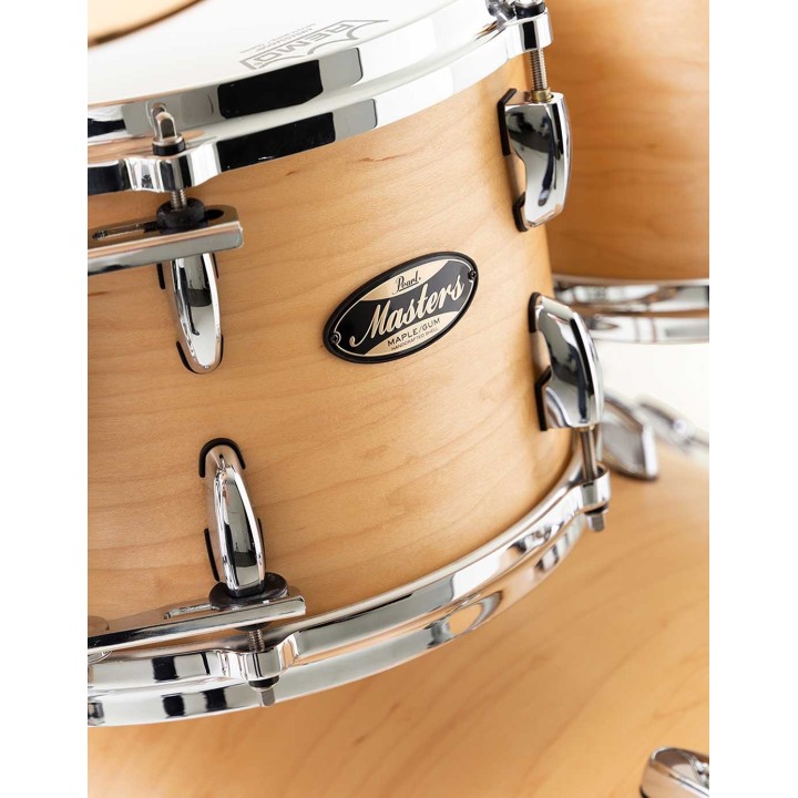 Pearl Masters Maple Gum MMG924XSP/C186, 4-Piece Shell Set, Hand Rubbed Natural Maple