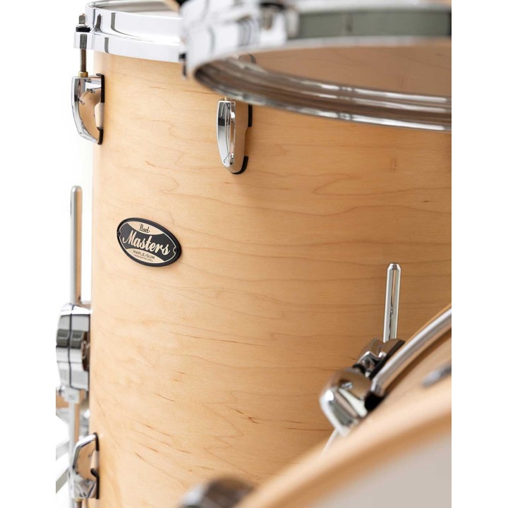 Pearl Masters Maple Gum MMG924XSP/C186, 4-Piece Shell Set, Hand Rubbed Natural Maple