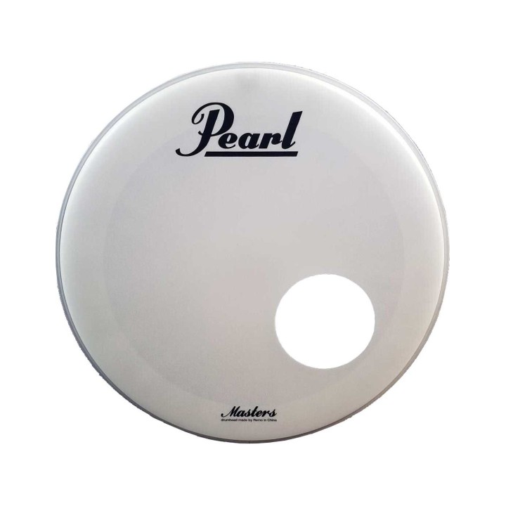 Pearl AUC-1122-P3-PL, 22" Remo Powerstroke 3 Coated Bass Drum Logo Head w/Hole