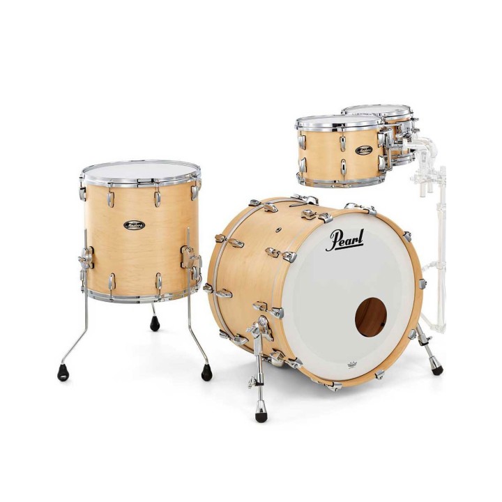 Pearl Masters Maple Gum MMG924XSP/C186, 4-Piece Shell Set, Hand Rubbed Natural Maple