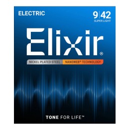 Elixir 12002 Nanoweb Coated - Super Light / (.009-.042)