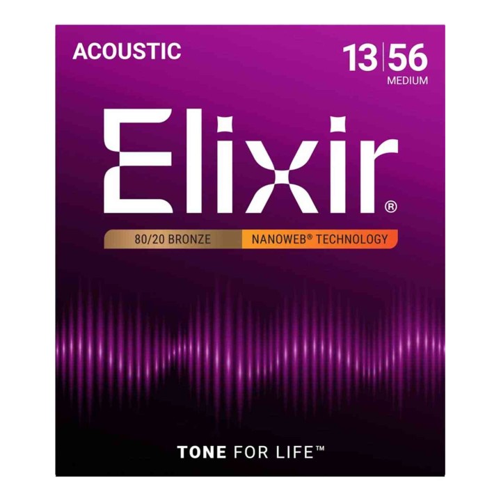 Elixir 11102 Nanoweb Coated - Medium (.013-.056)