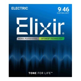 Elixir 19027 Optiweb Coated - Custom Light (.009-.046)