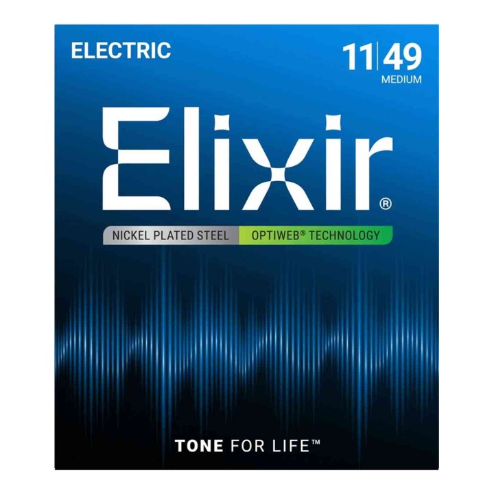 Elixir 19102 Optiweb Coated - Medium (.011-.049)