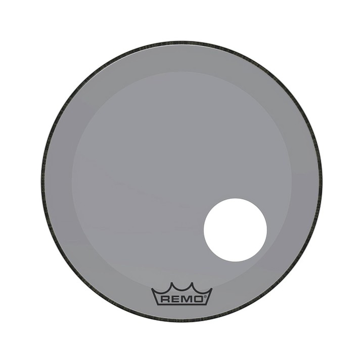 Remo 22" COLORTONE POWERSTROKE 3 CLEAR SMOKE BASSDRUMHEAD - P3-1322-CT-SMOH, 5" HOLE